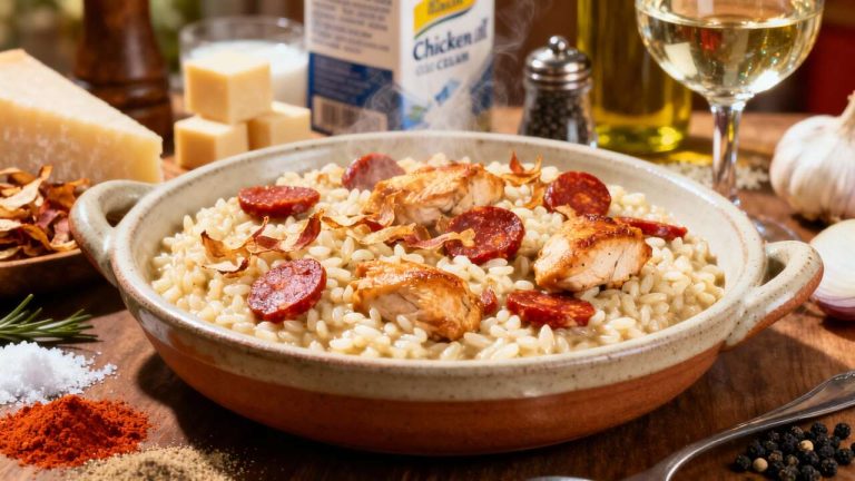Risotto au Poulet et Chorizo au Cookeo