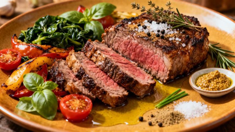 Rumsteck au four : recette facile et savoureuse