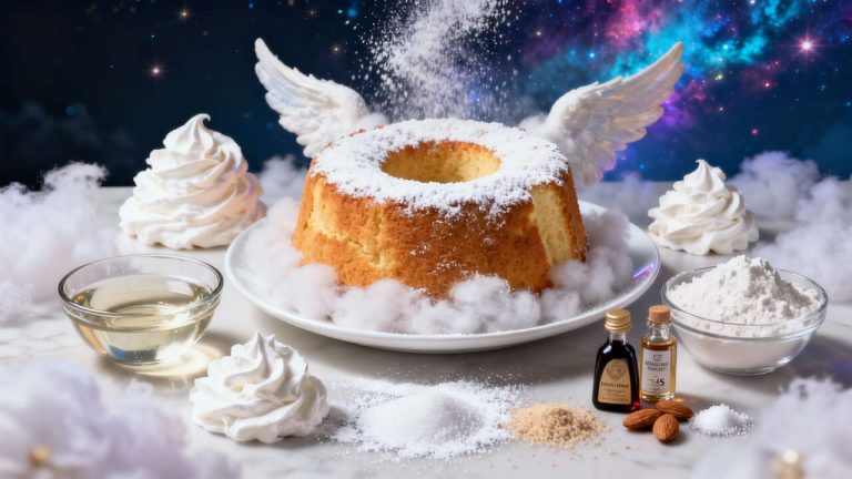 Gâteau des Anges : recette d&rsquo;Angel Food Cake Aérien