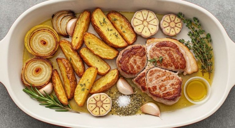 Recette facile : filet mignon au four et pommes de terre