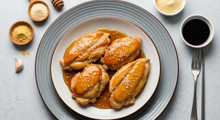 Poulet au miel : recette facile et savoureuse