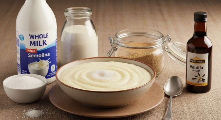 Recette de semoule au lait au Thermomix : rapide et onctueuse