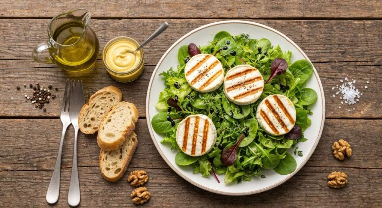 Salade au chèvre chaud facile : recette gourmande