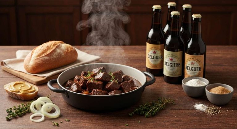 Recette authentique de la carbonnade flamande au boeuf