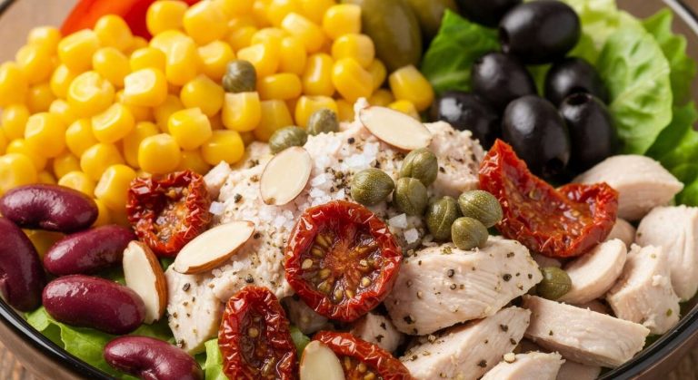 Recette de salade de poulet : fraîcheur et saveurs maîtrisées.