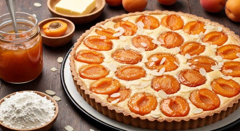 Tarte aux abricots et poudre d'amandes : recette gourmande