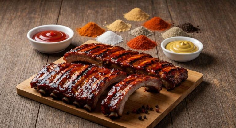 Ribs de porc grillés au barbecue : recette facile et savoureuse