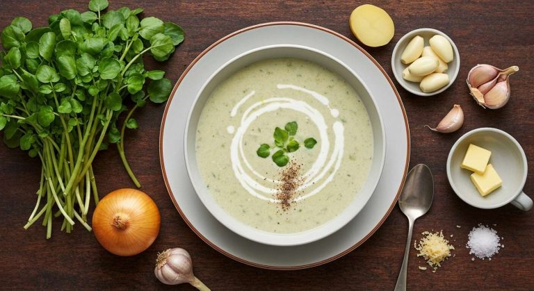 Velouté de cresson : une recette onctueuse et savoureuse