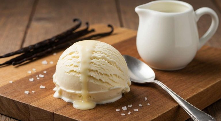Glace à la vanille crémeuse sans sorbetière : recette facile et rapide