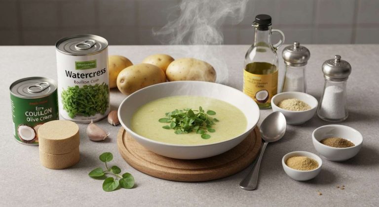 Soupe légère de cresson : recette facile et savoureuse