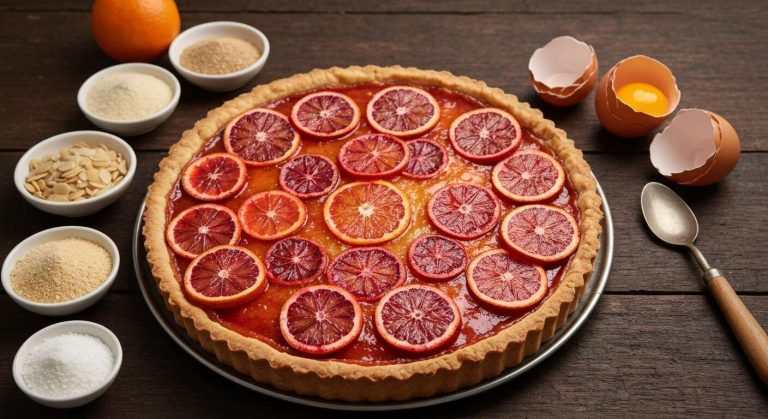 Recette de tarte à l'orange sanguine