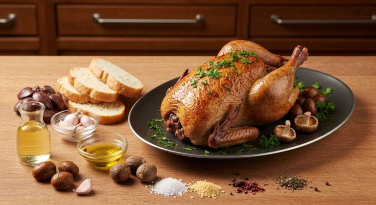 Chapon farci à l'ancienne : recette traditionnelle savoureuse