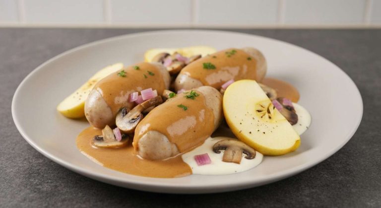 Boudin blanc à la sauce suprême : la recette facile