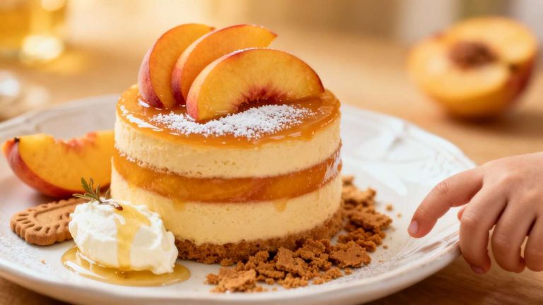 Recette d&rsquo;entremets à la pêche facile et délicieux