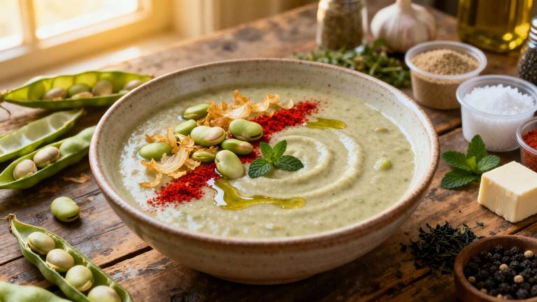 Recette Soupe de Fèves Fraîches Facile et Délicieuse