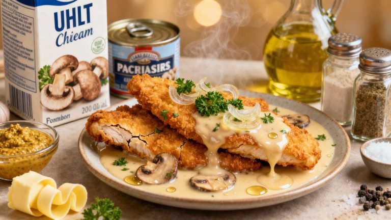 Aiguillettes de poulet à la crème fraîche : recette gourmande