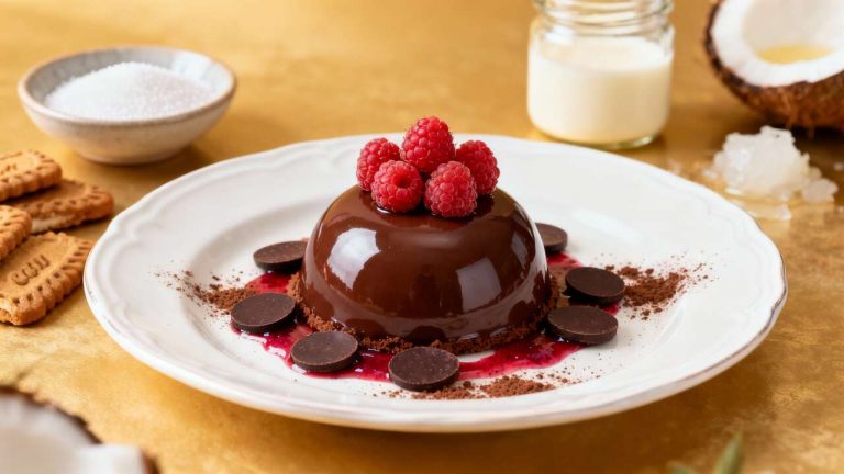 Dôme au Chocolat et Framboise : recette Gourmande