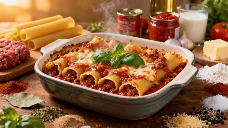 Cannellonis farcis à la bolognaise de Cyril Lignac : recette savoureuse