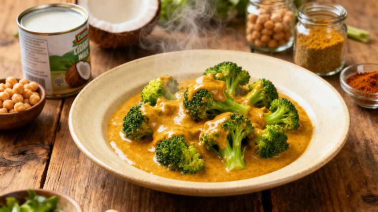 Brocolis Sauce au Curry : recette Savoureuse