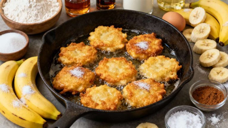 Beignets de banane à la poêle : recette facile et rapide