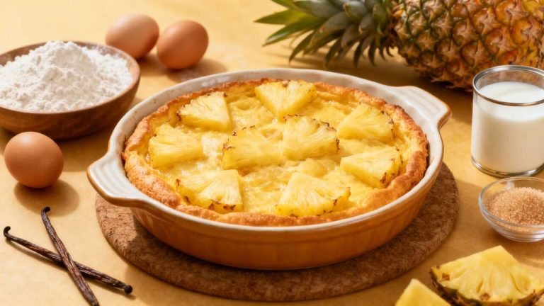 Recette facile : clafoutis à l&rsquo;ananas succulent