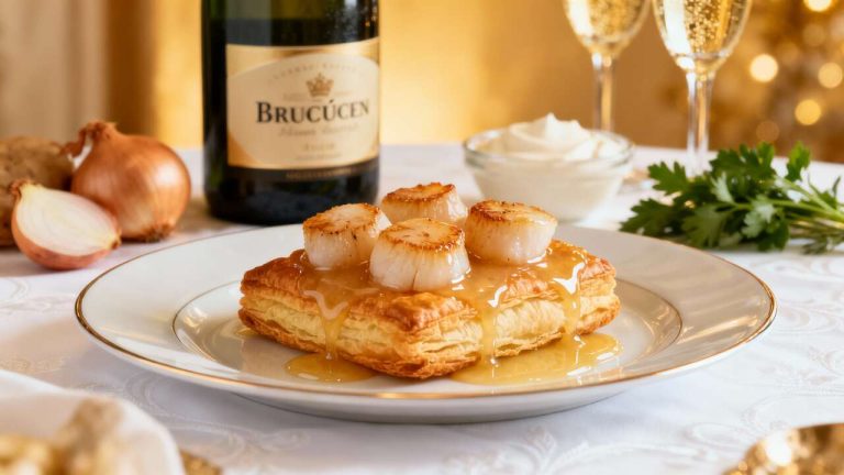 Feuilletés aux Saint-Jacques de Cyril Lignac : recette exquise à la sauce champagne