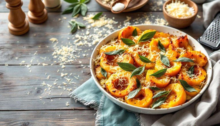 Courge butternut rôtie, sauge croustillante et parmesan râpé : ce gratin fait fondre tout le monde en 35 minutes