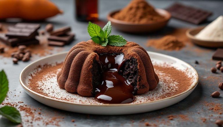 Ce moelleux au chocolat est 5 fois moins calorique grâce à la purée de patate douce