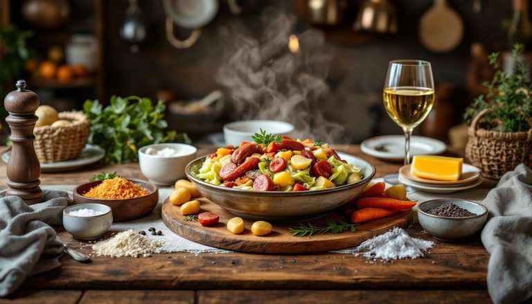 Chou au lard et saucisses : recette savoureuse