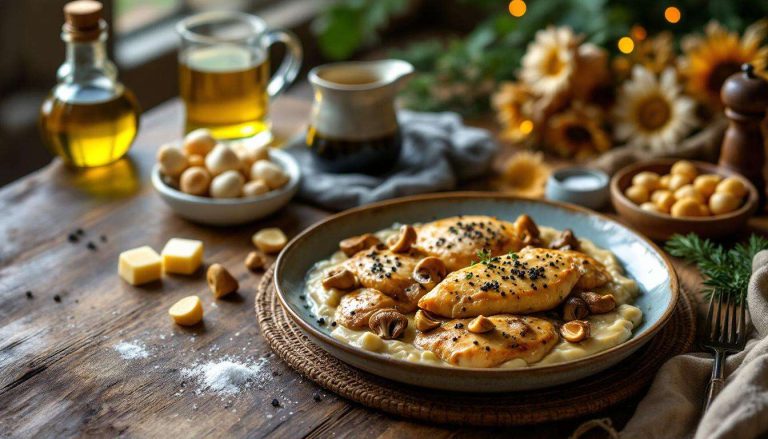 Poulet à la crème et aux morilles : l'alternative économique au chapon qui reste très festive