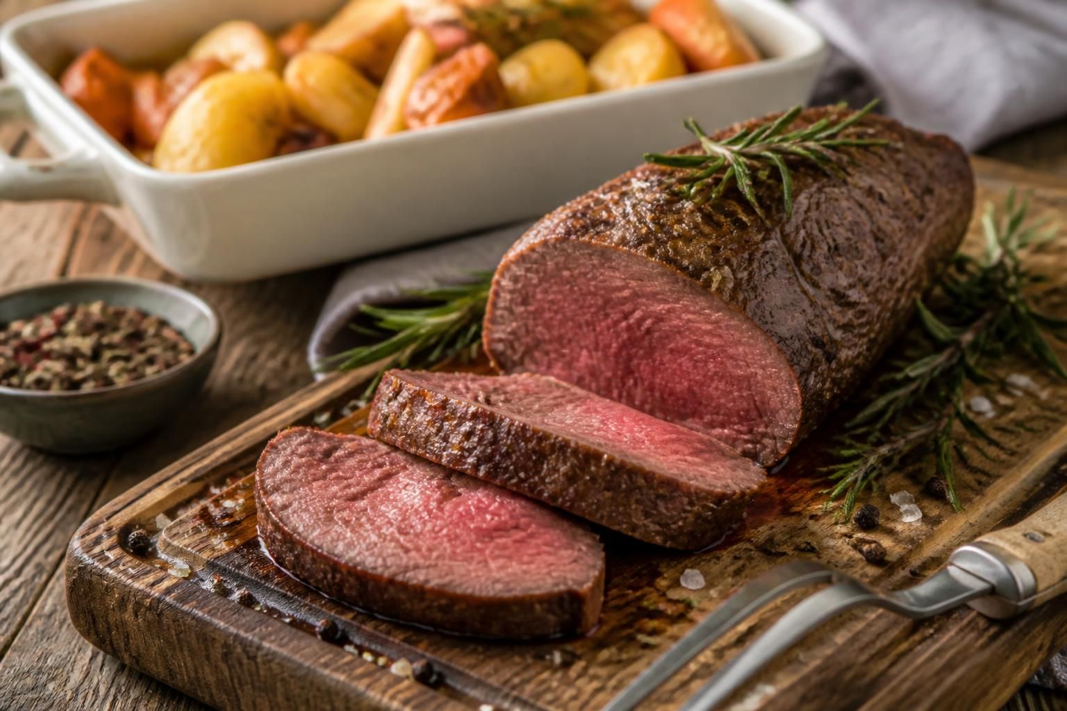 Temps de cuisson du filet de bœuf au four : tableau et températures